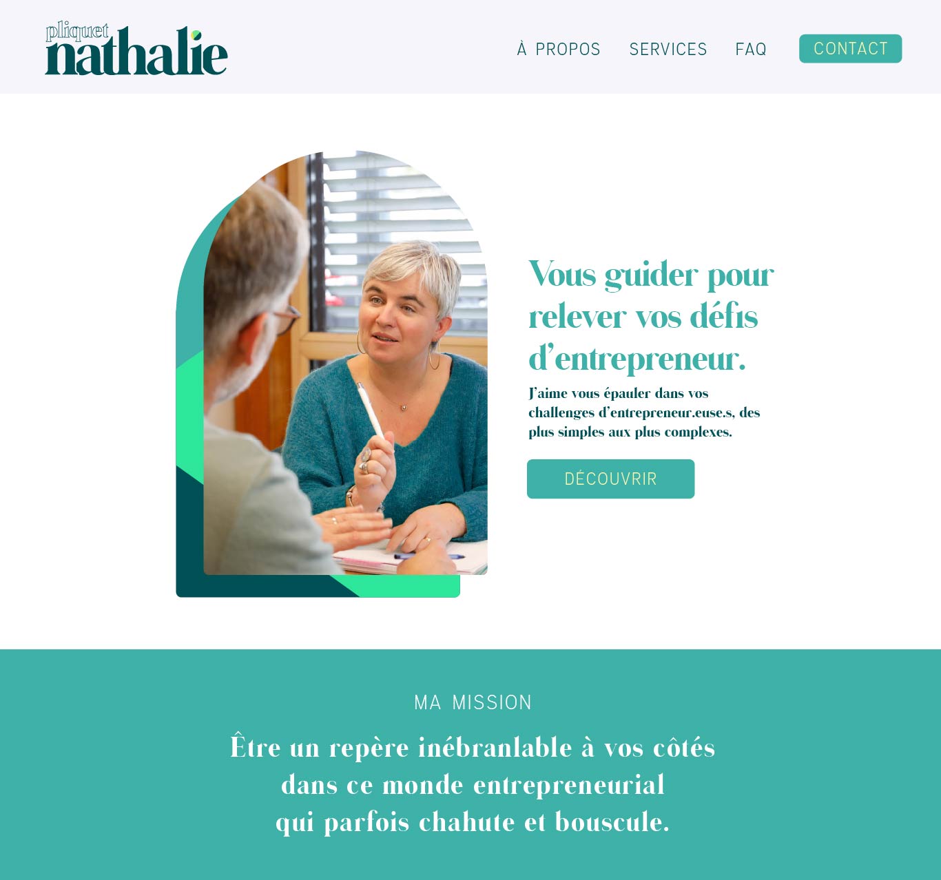 site nathalie pliquet header