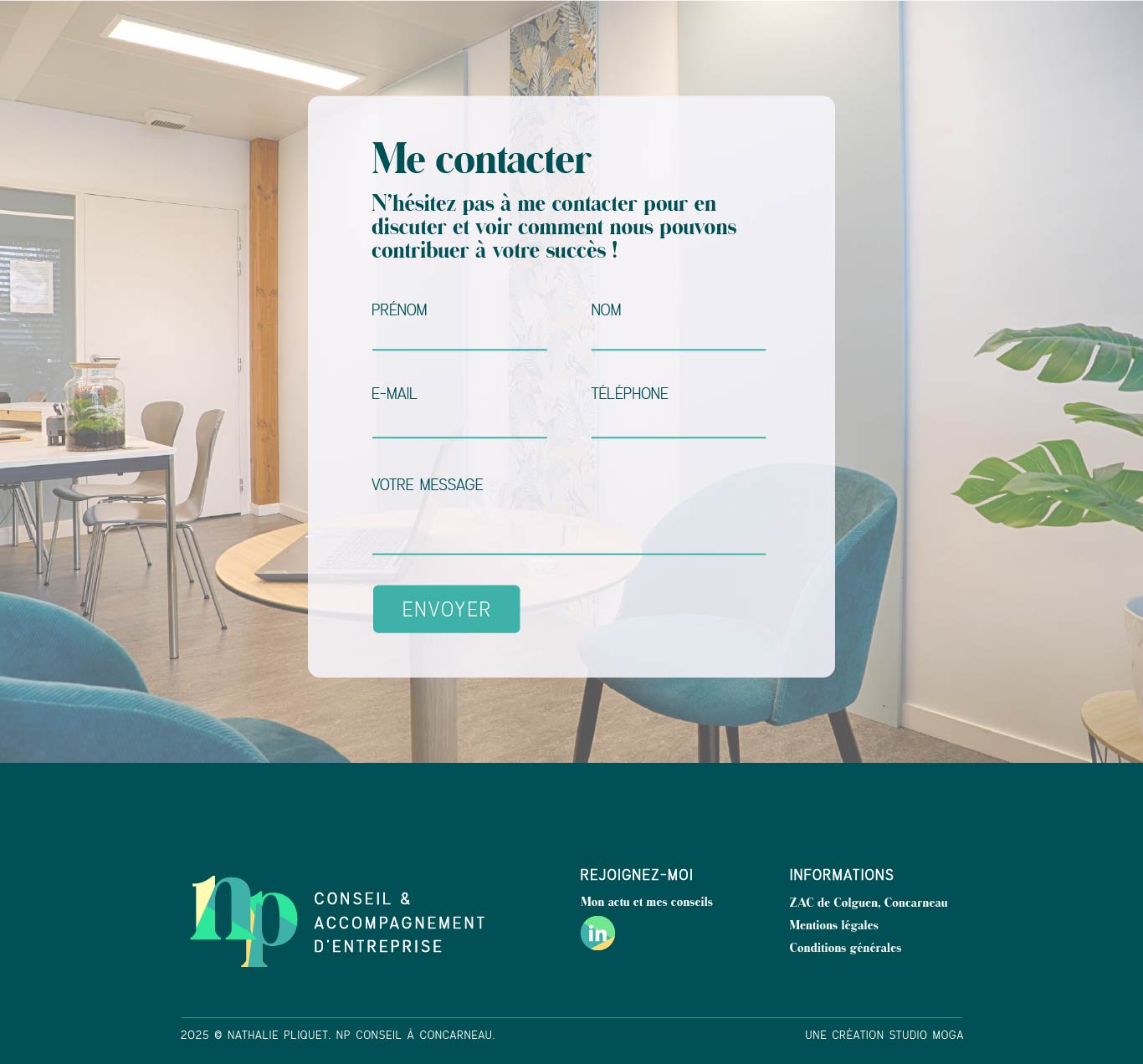 site nathalie pliquet pied de page